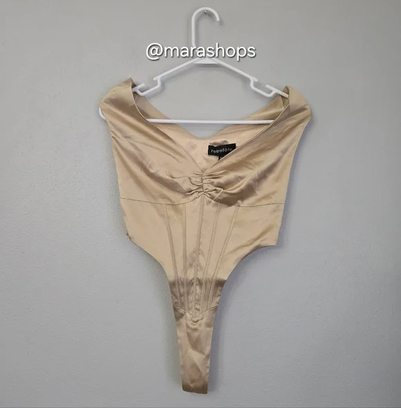 Retrofete Rozik Bodysuit in Nude - Picture 3 of 7